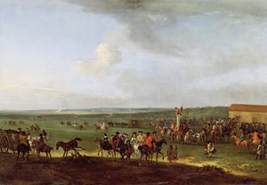 The Round Course at Newmarket, Forberedelse til Kongens Plate, ca. 1725